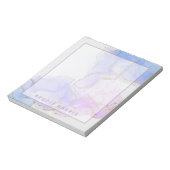 Roze, Paarse en blauwe alcoholinkt op maat Notitieblok (Linkerzijde)