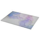 Roze, Paarse en blauwe alcoholinkt Snijplank (Hoek)