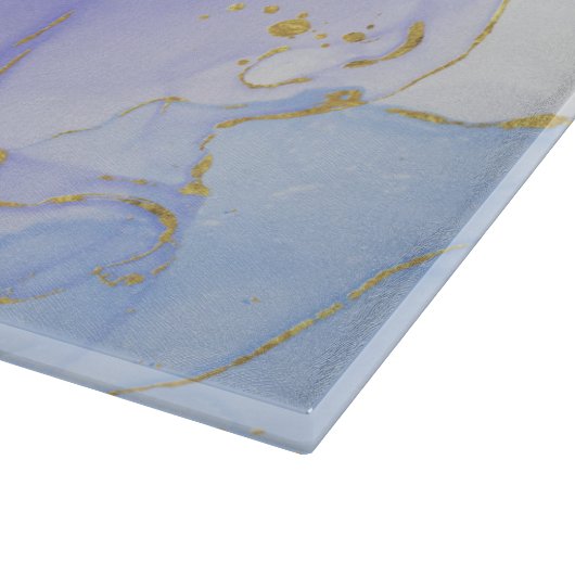 Roze, Paarse en blauwe alcoholinkt Snijplank (Hoek)