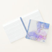 Roze, Paarse en Blauwe Alcoholinktplanner Notitieboek (Binnen)