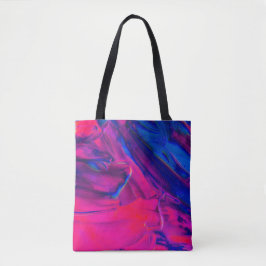 Roze, Paarse en blauwe schilderijen Abstracte kuns Tote Bag