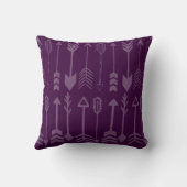 Roze Paarse en Blauwe Unicorn & Arrow Patroon Kussen (Achterkant)