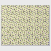  Roze Paarse en Gele Pansies Cadeaupapier (Vlak)