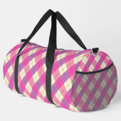 Roze, Paarse en gele Plaid Plunjezak (Rechterhoek)