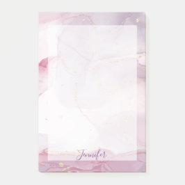Roze paarse en glinster ombre patroon noot post-it® notes