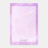 Roze paarse en glitter ombre patroon post-it notit post-it® notes (Voorkant)