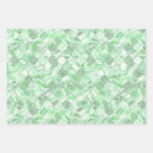 Roze, Paarse en groene Marokkaanse Quatrefoil Inpakpapier Vel (Voorkant 3)