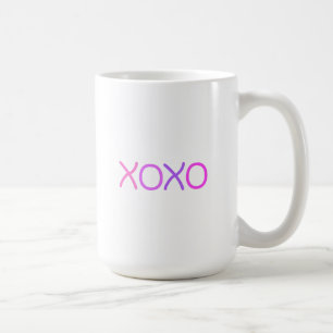 Roze, paarse en lavender Xoxo mooi Koffiemok
