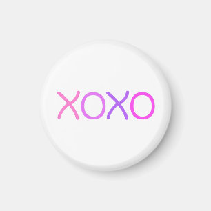 Roze, paarse en lavender Xoxo mooi Magneet