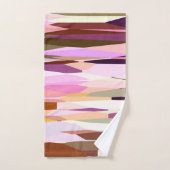 Roze, Paarse en Oranje abstract Bad Handdoek (Handdoek)