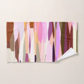 Roze, Paarse en Oranje abstract Bad Handdoek (Handdoek)