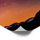 Roze, Paarse en Oranje Sterrennacht Poster (Hoek)