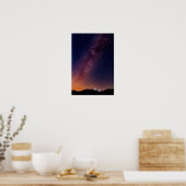 Roze, Paarse en Oranje Sterrennacht Poster (Keuken)