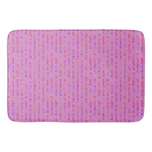 roze, paarse en oranje stippen badmat (Voorkant)