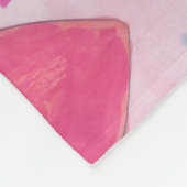 Roze Paarse en rode Valentijnsdag Harten Fleece Deken (Hoek)