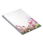 Roze, Paarse en witte bloemen Notitieboek (Rechterzijde)