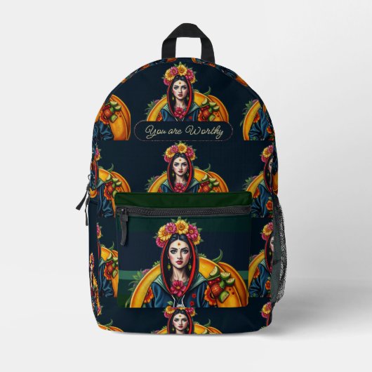 Roze paarse faux gouden harten moderne aangepaste  bedrukte rugzak (Voorkant)