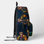 Roze paarse faux gouden harten moderne aangepaste  bedrukte rugzak (Links)