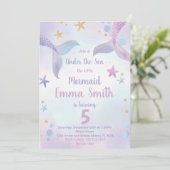 Roze Paarse feestdagen Kaart (Staand voorkant)