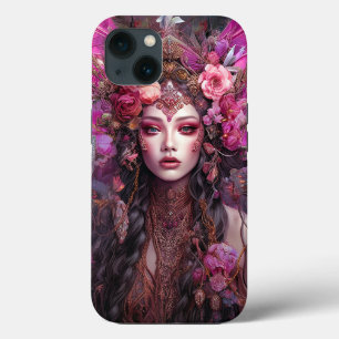 Roze Paarse feestkoningin Fantasy Art Case-Mate iPhone Case