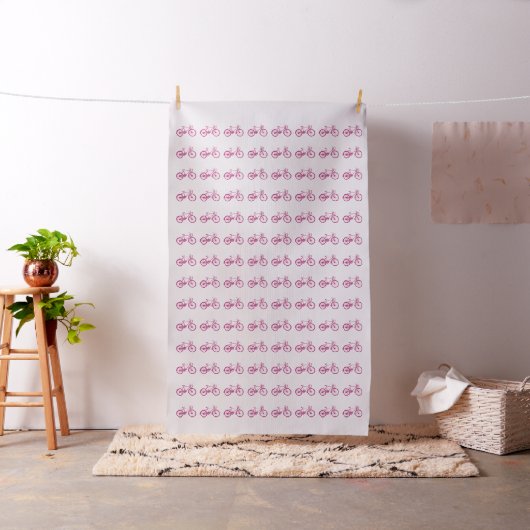 Roze Paarse  fiets Stof (Voorbeeld)