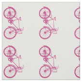 Roze Paarse  fiets Stof (Swatch)