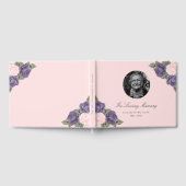 Roze Paarse Floral in het liefhebben van de foto v Gastenboek (Volledig)
