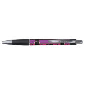 Roze paarse Floral Pen (Achterkant)