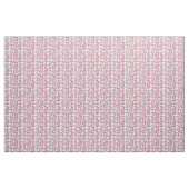 Roze Paarse Floral Stof (Yard (91,4 cm))