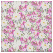 Roze Paarse Floral Stof (Close Up)