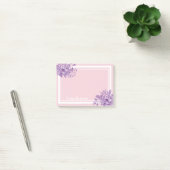 Roze paarse flormonogram post-it® notes (Kantoor)