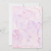 Roze Paarse Flutterby Bloemenvlinder Verjaardag Kaart (Achterkant)