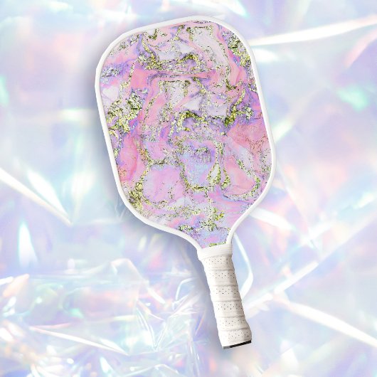 roze paarse folie aderen pickleball paddle