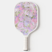 roze paarse folie aderen pickleball paddle (Achterkant)