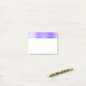 Roze Paarse Folie Professional Business Post-it® Notes (Op bureau)