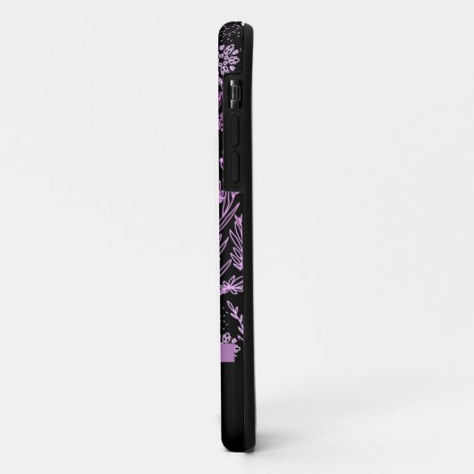 Roze Paarse gebufferde gebaren Case-Mate iPhone Case (Achterkant/links)