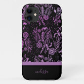 Roze Paarse gebufferde gebaren Case-Mate iPhone Case (Achterkant)