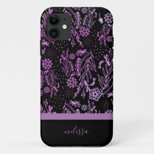 Roze Paarse gebufferde gebaren Case-Mate iPhone Case