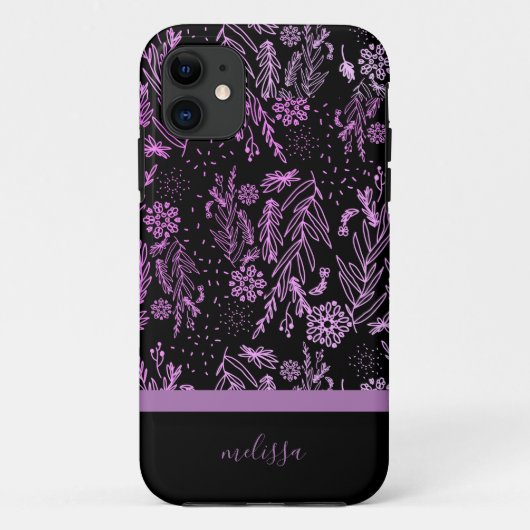 Roze Paarse gebufferde gebaren Case-Mate iPhone Case (Achterkant)