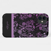 Roze Paarse gebufferde gebaren Case-Mate iPhone Case (Achterkant (horizontaal))
