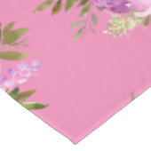 Roze Paarse geel Florence Waterverf Tablecloth Tafelkleed (Gekanteld)