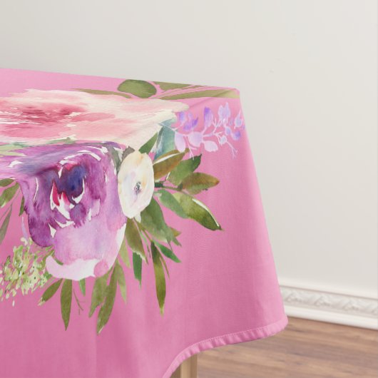 Roze Paarse geel Florence Waterverf Tablecloth Tafelkleed (Voorbeeld)