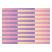 Roze Paarse geel gestreepte patroon Tafelkleed (Voorkant (Horizontaal))