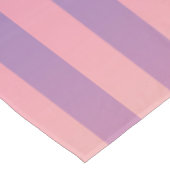 Roze Paarse geel gestreepte patroon Tafelkleed (Gekanteld)