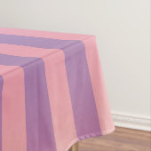 Roze Paarse geel gestreepte patroon Tafelkleed (Voorbeeld)