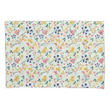 Roze Paarse Geel Groen elegant Bloemenpatroon