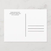 Roze Paarse geelgrint Uitnodiging Briefkaart (Achterkant)