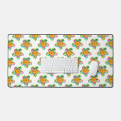 Roze, paarse, gele bloemen bureaumat (Keyboard & Muis)