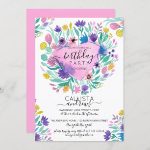 Roze Paarse gele hartkleppen afgelopen dag Kaart