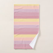 Roze Paarse Gele Moderne Trendy Elegant Sjabloon Bad Handdoek (Handdoek)